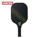 Yellow Pickleball Set With 2 Paddles-4 Balls And Gray Carrying Bag
