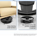 Smart LDS Navigation Robot Vacuum and Mop with Self-Emptying Dock 3500Pa Max Self-Charging Compatible with Alexa & Google Home