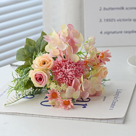 7-Branch Handheld Artificial Bouquet | Ins-Style Spring Romance, Long-Lasting Healing Little Happiness/7 fork Nami [playful shallow peach]