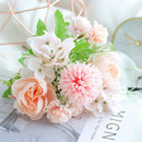 7-Branch Handheld Artificial Bouquet | Ins-Style Spring Romance, Long-Lasting Healing Little Happiness/7 fork Nami [clear sky and blue sky]