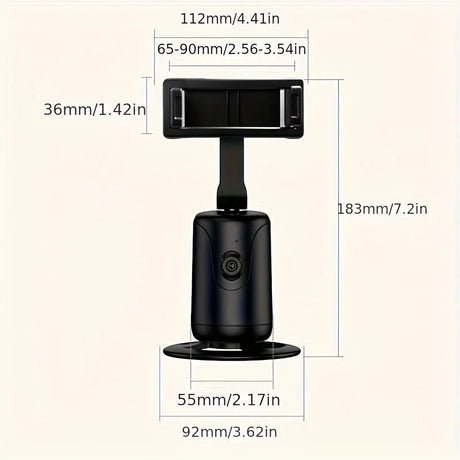 Mobile Cloud Auto-Tracking Smart Magic Stabilizer - AI Facial Recognition Desktop Phone Holder for Live Streaming