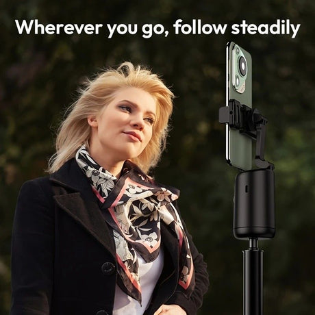 Mobile Cloud Auto-Tracking Smart Magic Stabilizer - AI Facial Recognition Desktop Phone Holder for Live Streaming