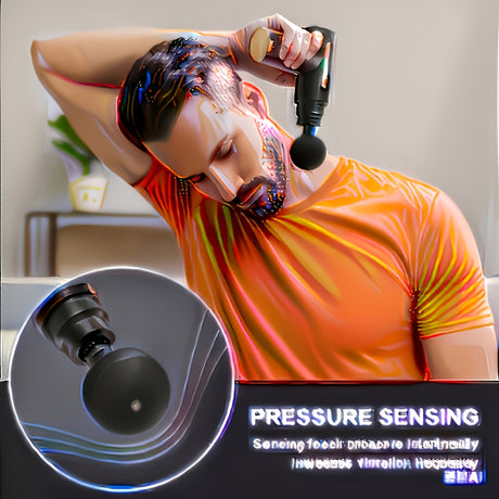 **Portable Deep Tissue Massager | 6-Speed & 4 Heads & 15-Min Timer｜Professional Muscle Recovery, Anytime Anywhere**