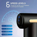 **Portable Deep Tissue Massager | 6-Speed & 4 Heads & 15-Min Timer｜Professional Muscle Recovery, Anytime Anywhere**(RED)