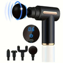 **Portable Deep Tissue Massager | 6-Speed & 4 Heads & 15-Min Timer｜Professional Muscle Recovery, Anytime Anywhere**GREEN