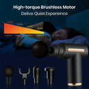 **Portable Deep Tissue Massager | 6-Speed & 4 Heads & 15-Min Timer｜Professional Muscle Recovery, Anytime Anywhere**GREEN