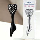 304 Stainless Steel Heart Shaped Roller Ball Massager: Face Lifting and Eye Soothing, Body Scraping and Relaxation, Lightweight and Portable, One Tool for Skincare and Body Care(silver)