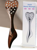 304 Stainless Steel Heart Shaped Roller Ball Massager: Face Lifting and Eye Soothing, Body Scraping and Relaxation, Lightweight and Portable, One Tool for Skincare and Body Care(silver)