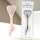 304 Stainless Steel Heart Shaped Roller Ball Massager: Face Lifting and Eye Soothing, Body Scraping and Relaxation, Lightweight and Portable, One Tool for Skincare and Body Care(silver)