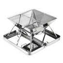 304 Stainless Steel Portable Folding BBQ Grill with Storage Tray for Outdoor Camping Picnics Beach and Backyard