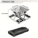 304 Stainless Steel Portable Folding BBQ Grill with Storage Tray for Outdoor Camping Picnics Beach and Backyard