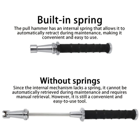 Paintless Dent Repair Puller, built-in powerful spring for automatic rebound, telescopic rod adapts to multiple scenarios, three-step operation for easy dent repair, labor-saving, efficient, and paint-friendly.(Pulling hammer without spring）