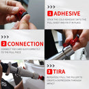 Paintless Dent Repair Puller, built-in powerful spring for automatic rebound, telescopic rod adapts to multiple scenarios, three-step operation for easy dent repair, labor-saving, efficient, and paint-friendly.(Pulling hammer without spring）