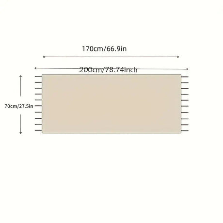 Solid Color Cashmere Wrap Scarf, Thickened for Warmth and Windproof, Bohemian-Style Winter Wardrobe Essential(Oat color)
