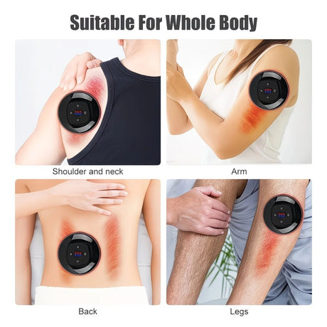 Blue Smart Cupping Massager: Wireless & Portable/One-Button Pressure Release/12-Level Red Light Heat Therapy, Detachable & Easy to Clean, Full-Body Applicable for Circulation Boost, Revitalize Your Body and Mind at Home or On the Go