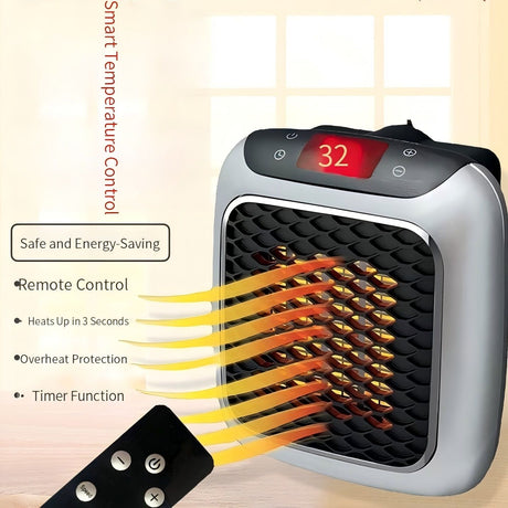 3-Second Heat Wall-Mounted Heater! Safe, Silent, Winter's 
