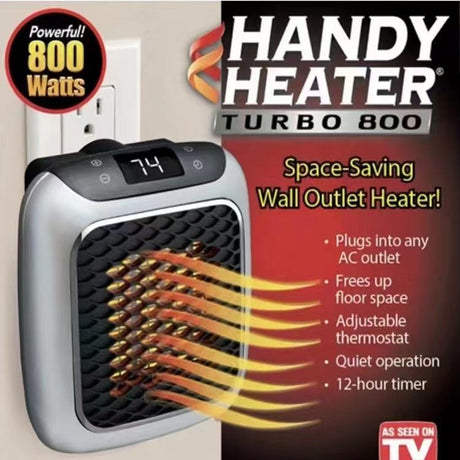 3-Second Heat Wall-Mounted Heater! Safe, Silent, Winter's 