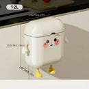 Wall Mount Kitchen Bin No Drill Adhesive Cabinet Door 12L  Space Save