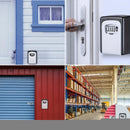 Household Wall-Mounted Key Box, Waterproof Secure Key Lockbox with Combination Lock, Large-Capacity Outdoor Key Safe for Storing Spare House Keys.grey