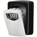 Household Wall-Mounted Key Box, Waterproof Secure Key Lockbox with Combination Lock, Large-Capacity Outdoor Key Safe for Storing Spare House Keys.BLACK