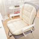 Winter Thick Fleece Seat & Back Cushion Set - 90cm Sofa Office Chair Warmer (PINK)