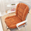 Winter Thick Fleece Seat & Back Cushion Set - 90cm Sofa Office Chair Warmer （aqua）