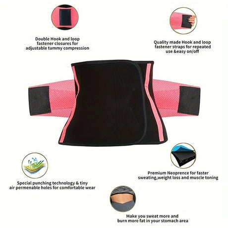 3.0mm Thickened Breathable Waist Trimmer | Sweat More for Intense Shaping, Waist Training & Back Support(black L  code)