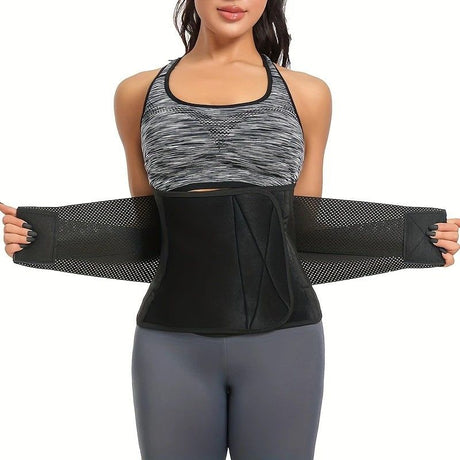 3.0mm Thickened Breathable Waist Trimmer | Sweat More for Intense Shaping, Waist Training & Back Support(black  XL code)