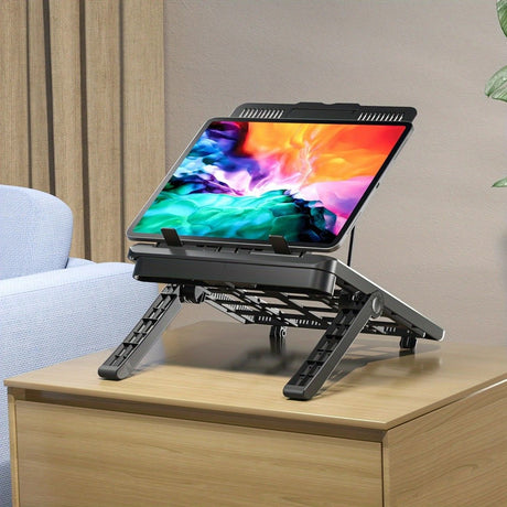 Multifunctional Laptop Stand: Portable and Foldable, 7-Level Height Adjustment, Efficient Heat Dissipation, Stable Load-Bearing