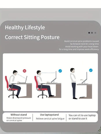Multifunctional Laptop Stand: Portable and Foldable, 7-Level Height Adjustment, Efficient Heat Dissipation, Stable Load-Bearing