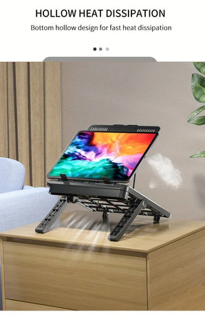 Multifunctional Laptop Stand: Portable and Foldable, 7-Level Height Adjustment, Efficient Heat Dissipation, Stable Load-Bearing