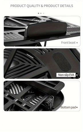Multifunctional Laptop Stand: Portable and Foldable, 7-Level Height Adjustment, Efficient Heat Dissipation, Stable Load-Bearing