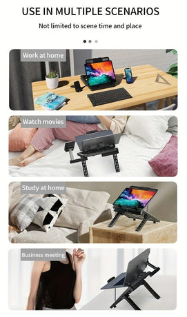 Multifunctional Laptop Stand: Portable and Foldable, 7-Level Height Adjustment, Efficient Heat Dissipation, Stable Load-Bearing