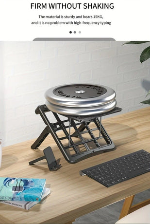 Multifunctional Laptop Stand: Portable and Foldable, 7-Level Height Adjustment, Efficient Heat Dissipation, Stable Load-Bearing