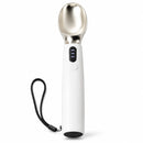 Rechargeable Smart Heated Ice Cream Scoop, 3 Temperature Settings for Quick Scooping, Zinc Alloy Head with Silicone Handle, Type-C Charging, Essential Home Dessert Tool./WHITE