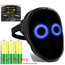 Smart LED Gesture-Sensing Light-Up Mask, 45 Dynamic + 70 Static Patterns, Party Atmosphere Essential / USB Rechargeable Version