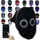 Smart LED Gesture-Sensing Light-Up Mask, 45 Dynamic + 70 Static Patterns, Party Atmosphere Essential / Battery-Powered Version