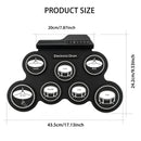 Portable Roll-Up Electronic Drum: Seven Pads with Realistic Feel, Silent Practice, Foldable and Easy to Carry Anywhere