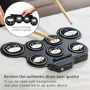 Portable Roll-Up Electronic Drum: Seven Pads with Realistic Feel, Silent Practice, Foldable and Easy to Carry Anywhere