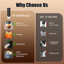 Portable 20Bar High - Pressure Extraction Coffee Machine, 80ml Stainless Steel Water Tank + Foldable Stand, Low - Battery Alert & Real - Time Temperature Control, Enjoy Barista - Quality Coffee on the Go, at Office or While Driving。black