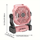 GREEN 2-in-1 Portable Fan & Light, Quiet & Cool for Outdoor Use