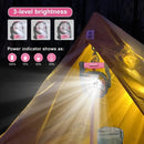 GREEN 2-in-1 Portable Fan & Light, Quiet & Cool for Outdoor Use