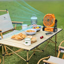 GREEN 2-in-1 Portable Fan & Light, Quiet & Cool for Outdoor Use