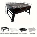 Portable Folding Grill: 4-Step Assembly, Light & Portable, Sturdy Design, Enjoy Outdoor Grilling Anytime