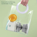 New portable USB juicer, powered by a rechargeable lithium battery, extracts juice from oranges, lemons, watermelons, grapes, and other juicy fruits with the press of a button, efficiently separating pulp residue—a versatile kitchen and travel helper.