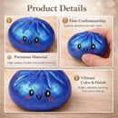 Simulated Smiley Steamed Bun Squishy Toy, Cute Stress Relief Plaything, Soft Slow-Rebound Texture, Adorable Desktop Decor（Red pinch）