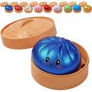Simulated Smiley Steamed Bun Squishy Toy, Cute Stress Relief Plaything, Soft Slow-Rebound Texture, Adorable Desktop Decor（Golden pinching）