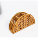 Handwoven Remote Control Storage Box, eco-friendly material, large capacity for categorized storage, fits coffee tables and desktops, easily eliminates clutter, adding a natural and warm touch to your home.(dull grey)