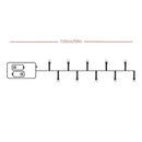 Football Shaped LED String Light, Warm Yellow Soft Glow, Cozy Decoration for Bedroom and Party. Battery Powered, 1.5 Meters with 10 Lights.