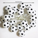Football Shaped LED String Light, Warm Yellow Soft Glow, Cozy Decoration for Bedroom and Party. Battery Powered, 3Meters with 20 Lights.